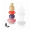 Philippi Vase Modular 5 piece Set In Mouthblown Glass Bianetti Design In Red Only - PH169001