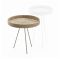 Philippi Side Table In Powercoated Steel With Jute Tahiti Design Low Height Only - PH254035