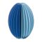 Remember Paper Vase With Glass Inner Tube Yuki Design In 2 Tone Blue - REHPV04
