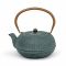 Bredemeijer Teapot Cast Iron Sichuan Design 1.0L Blue With Golden Handle & Stainless Steel Filter With Damaged Box - BR153081Z1