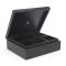 Bredemeijer Tea Box With 6 Separate Inner Compartments And A Solid Lid in Black Bamboo With Damage To The Outer Surface - BR184006Z1