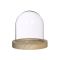 Ideas4Seasons Dome Bell Jar With Wooden Base Diameter 10cm Ht10cm - ID29421