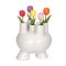 Ideas4Seasons Tulip Vase In Stoneware Strollz Design Creme - ID35090