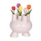 Ideas4Seasons Tulip Vase In Stoneware Strollz Design Soft Pink - ID35093