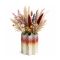 Ideas4Seasons Vase In Ceramic Poppy Rainbow Design In Small Size - ID37303