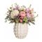 Ideas4Seasons Vase In Ceramic Maya Design Creme - ID39011
