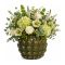 Ideas4Seasons Vase In Ceramic Maya Design Olive - ID39015