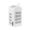 Rader Tea Light Holder In Porcelain Lighthouse Range Small Windows Design Medium Size - RA10845