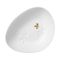 Rader Bowl In Porcelain With Leaf Design And Gold Decal Small Size - RA14132
