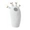 Rader Vase In Porcelain With Gold Decal Cactus Coral Design Size Mini - RA17570