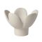 Rader Candle Holder In Porcelain Flower Design In Beige - RA51576