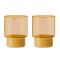 Remember Drinking Glasses Made From Borosilicate Glass Jill Design In Yellow Set of 2 - REGL23