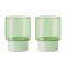 Remember Drinking Glasses Made From Borosilicate Glass Jill Design In Green Set of 2 - REGL24