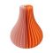 Remember Paper Vase With Glass Inner Tube Yuki Design In 2 Tone Orange - REHPV02