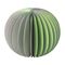 Remember Paper Vase With Glass Inner Tube Yuki Design In 2 Tone Sage - REHPV03