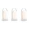 Remember Rechargeable Portable LED Lamp With Carry Handle Little URI Piccolo Set Of 3 Pure White - RELU32