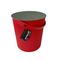 Hachiman Omnioutil Storage Bucket & Lid Red Body With Grey Lid Large Size - HC239789ZA