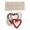 Set of 4 Xmas Heart Decorations - EN10524