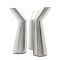 Zilverstad Candle Holder Oblique Design in Matt Stainless Steel Set of 3 - BR8116070